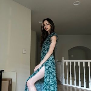 Beautiful forest green dress